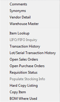 LIFO/FIFO Code parameter not being used