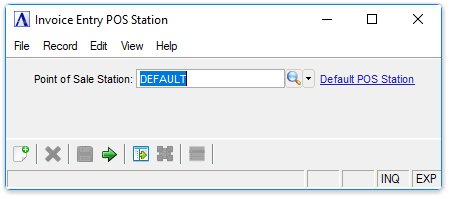 Invoice Entry POS Station