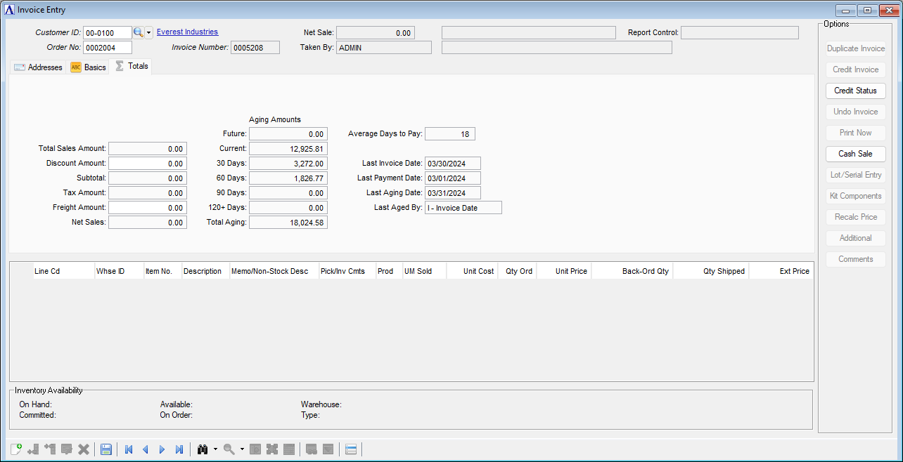 Inventory Lot Lookup
