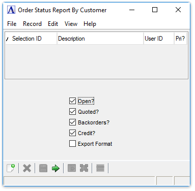 Order Status Report by Customer