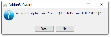 Are you ready to close the period?