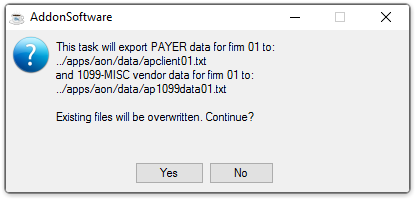 Existing files will be overwritten. Continue?