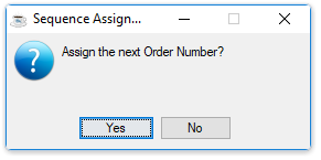 Assign next order number?