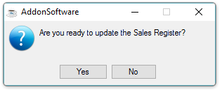 Update Sales Register?