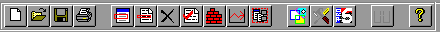 The GUIBuilder toolbar